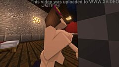 Jenny's jugs on full display in this Minecraft mod scene