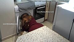 A silly maid got stuck in the washing machine, but it’s not all bad