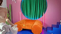 A clip from an erotic broadcast filming