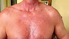 pervy papifacheros nipples connect directly to his dick like a radio