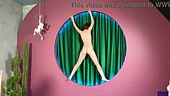 A clip from an erotic broadcast filming