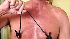 pervy papifacheros nipples connect directly to his dick like a radio