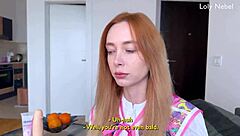 Casting with a very young girl with sexy forms