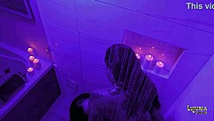 Valen and danyla give themselves a shower of pleasure