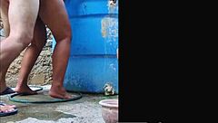 Outdoor Anal Creampie With Huge Cock In Tight Ass