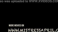 mistress april humiliates slave with strapon and toys