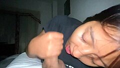 stepsister gives sentones with white thong