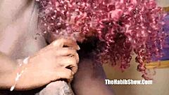 newbie bbw simone blaque gettin pounded by bbc redzilla, damn!