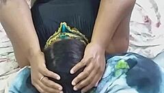 The black woman sat very well on the man's thick ass
