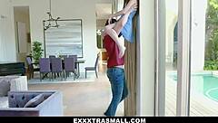 Winter Jade got fucked by her bad stepsister