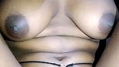 African girl with small tits riding BBC