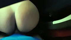 brazilian couple with big ass fucks with monster cock in renault car passionately