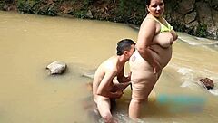 Beach sex with a fan who abandoned his friends