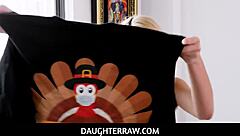 Step daughter shows gratitude to her step father on Thanksgiving