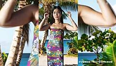 Super Cute Burmese Girl Strokes Big Cock!