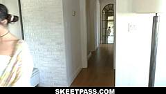 i caught petite Isabella Nice snooping, tied her up, fucked hard