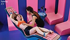 Talia Mint's feet tickling challenge exceeds expectations