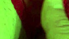 Shaved Pussy in Red Thongs Getting Wet from Fingering and Masturbation