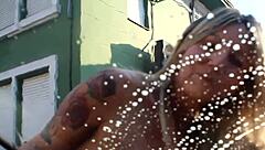 Euzinha behind the cameras in the studio