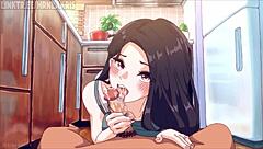 Milf Bent Over For Creampie In Kitchen