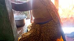 The hot bhabhi is cooking something special for her husband