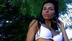 Latina Milf Riding A Big Cock Lick Shaved Tits Stockings Big Tits Pussy Fucking