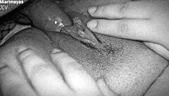 The entire sperm flow on the Dominican girl with big ass