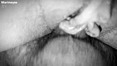 The entire sperm flow on the Dominican girl with big ass