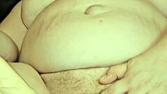 Wet pussy gets a foot rub