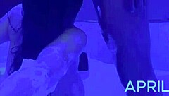 My bbc lover fucks my mouf and I swallor the cum in front of my cuckold husban.