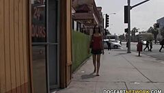 Nevaeh Keyz Faces Huge White Dick at Gloryhole!