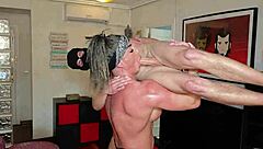 Lift and carry the muscular young 18+ guy, fuck his big ass deep