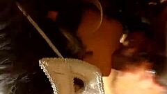 Amateur Blowjob With Masked Tits And Cumshot?