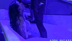 My bbc lover fucks my mouf and I swallor the cum in front of my cuckold husban.