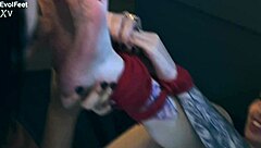 I am tied up and my feet are worshiped, it's a great pleasure