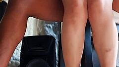 The sexy maid is fucked by her friend's big dick