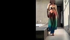 Sensual brazilian milf in skirt