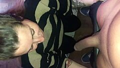 That slut blonde gives a sloppy deepthroat cumshot