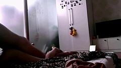 A sex tape recorded at home with an interesting guy