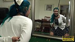 Sub girl from UK got her asshole destroyed in a threeway