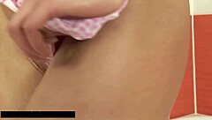 Hally Thomas fills her pussy with ben wa balls in a steamy session