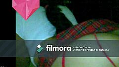 I'm gently pleasuring my wife with a soft touch.