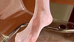 I burnett talia wet my stockings with toys smoking