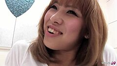 Shy Japanese step sister seduces, bares for first time