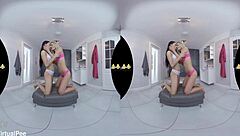 Euro Lesbians TEASE and UNDRESS Before PISSING and FINGERING