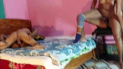 Lucky Guys Fuck Two Black Babes in Foursome