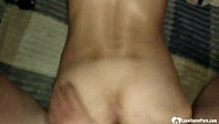Naughty Stepdaughter Swallows While Fucked Hard in Homemade Tape. What a Surprise!