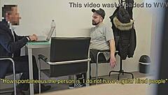 Straight Insurance Broker Convinced for FIRST TIME Handjob BLAST!