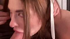 Gerageyn - a beautiful woman with a big cock in her mouth