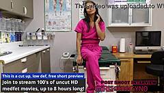 Misty Adams is getting a yearly checkup by a doctor